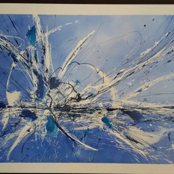 Painting titled "Graphite" by Thierry Fromenteau, Original Artwork, Acrylic