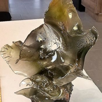 Sculpture titled "8" by Thierry Fromenteau, Original Artwork, Glass