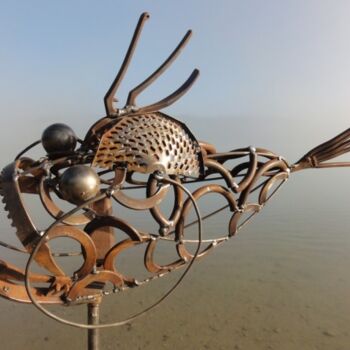 Sculpture intitulée "Poisson CHAT BEAUTE…" par Thierry Gall, Œuvre d'art originale
