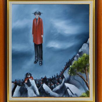 Painting titled "La seule issue... l…" by Thierry Garnier-Lafond, Original Artwork, Oil