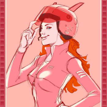 "pilote-rose.jpg" başlıklı Resim Thierry Goulard tarafından, Orijinal sanat, Dijital Fotoğrafçılık