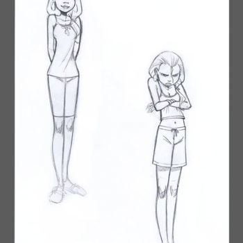 "lea-posing-15-et-15…" başlıklı Dijital Sanat Thierry Goulard tarafından, Orijinal sanat