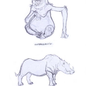 "ourangrille-et-rhin…" başlıklı Resim Thierry Goulard tarafından, Orijinal sanat, Dijital Fotoğrafçılık