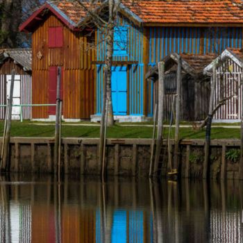 Photography titled "Le-port-de-Biganos." by Thierry Magliulo (Th.Mag), Original Artwork