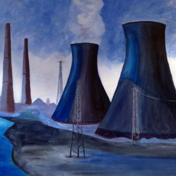Painting titled "industrie02.jpg" by Thyus, Original Artwork, Oil