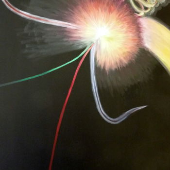 Painting titled "High energy 02" by Thyus, Original Artwork, Oil
