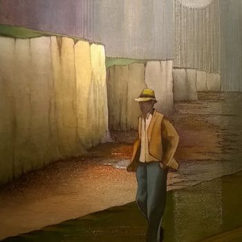 Pintura titulada "Tout oublié face au…" por Thierry Robin, Obra de arte original, Gouache Montado en Bastidor de camilla de…