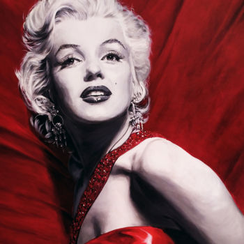 Peinture intitulée "Marilyn Monroe" par Thierry Villers, Œuvre d'art originale, Acrylique