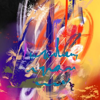 Digital Arts titled "Composition abstrac…" by Thierry Daudier De Cassini, Original Artwork, Digital Painting