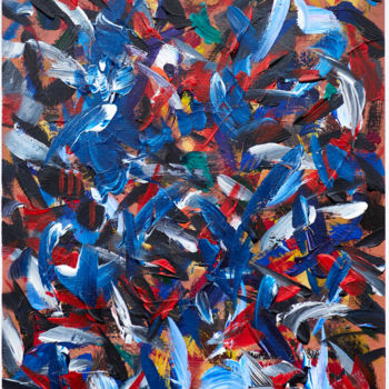 Peinture intitulée "Composition Abstrac…" par Thierry Daudier De Cassini, Œuvre d'art originale, Acrylique