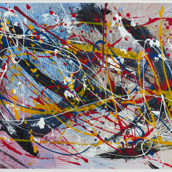 Painting titled "Composition Abstrac…" by Thierry Daudier De Cassini, Original Artwork, Acrylic