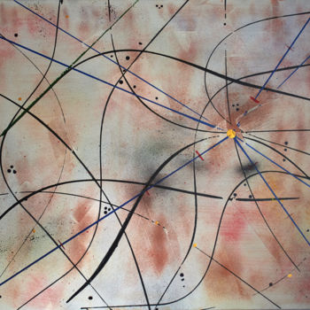 「Composition abstrac…」というタイトルの絵画 Thierry Daudier De Cassiniによって, オリジナルのアートワーク, アクリル