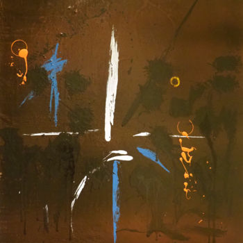 Schilderij getiteld "Composition abstrac…" door Thierry Daudier De Cassini, Origineel Kunstwerk, Acryl