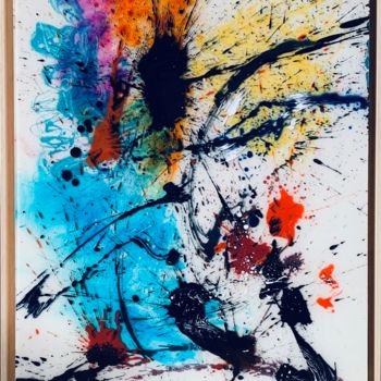 Painting titled "Abstraction Lyrique…" by Thierry Daudier De Cassini, Original Artwork, Acrylic