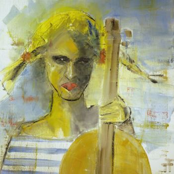 Painting titled "-j'apprends-toute-s…" by Thierry Faure, Original Artwork, Oil