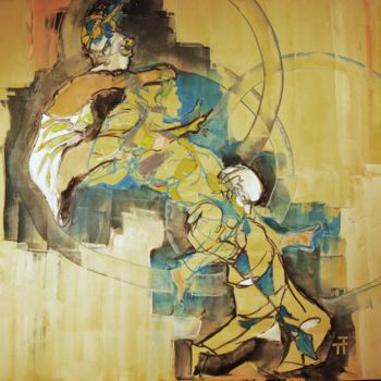 "La balance(12-30)" başlıklı Tablo Thierry Faure tarafından, Orijinal sanat, Petrol