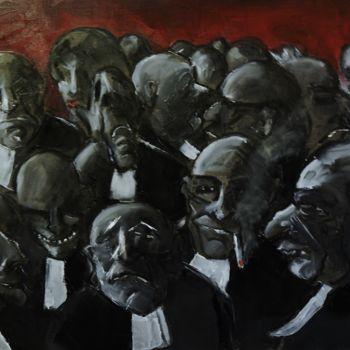 Pittura intitolato "Les-grandes-oreille…" da Thierry Faure, Opera d'arte originale, Olio
