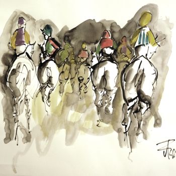 Painting titled "etude -14-159.jpg" by Thierry Faure, Original Artwork, Ink