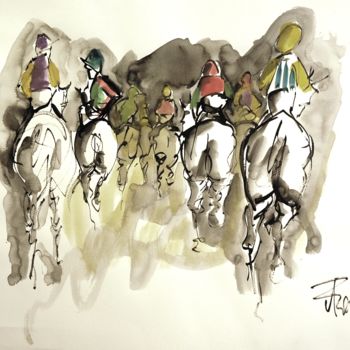 Pintura titulada "etude -14-159.jpg" por Thierry Faure, Obra de arte original, Tinta