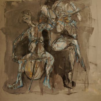 Pittura intitolato "Accord-" da Thierry Faure, Opera d'arte originale, Olio