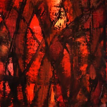 제목이 "Les-ogives-rouges"인 미술작품 Thierry Faure로, 원작, 기름