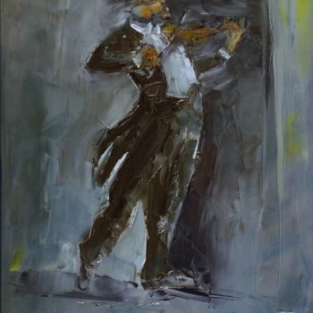 Pintura intitulada "(16-20)-virtuose-" por Thierry Faure, Obras de arte originais, Óleo