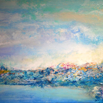 Schilderij getiteld "Zen Sea" door Thierry Ferrand, Origineel Kunstwerk, Acryl