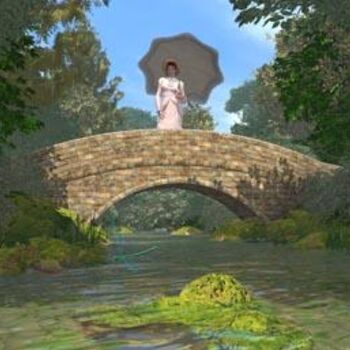 Digital Arts titled "Romantic river" by Thierry Humbert, Original Artwork