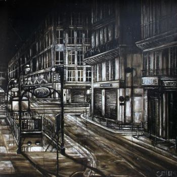 Картина под названием "paris-metro-a1-140x…" - Thierry Sellem, Подлинное произведение искусства