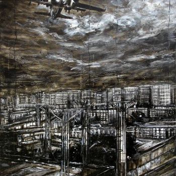 Painting titled "roissy-a1-100x81.jpg" by Thierry Sellem, Original Artwork