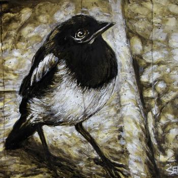 Peinture intitulée "petit-oiseau-n1-a1.…" par Thierry Sellem, Œuvre d'art originale