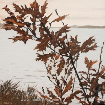 Painting titled "Swilly View - Oak L…" by Stephen Diggin, Original Artwork