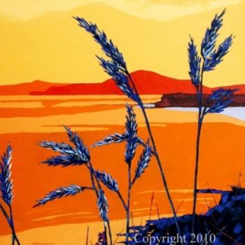 Pintura intitulada "Blue Grass" por Stephen Diggin, Obras de arte originais