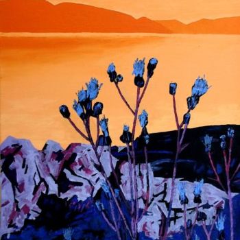 Painting titled "Wild Flowers" by Stephen Diggin, Original Artwork