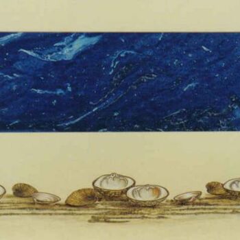 Pittura intitolato "near the water" da Thomai Kontou, Opera d'arte originale, Olio