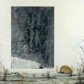「near the water」というタイトルの絵画 Thomai Kontouによって, オリジナルのアートワーク, オイル