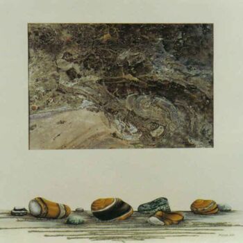 Malarstwo zatytułowany „near the water” autorstwa Thomai Kontou, Oryginalna praca, Olej