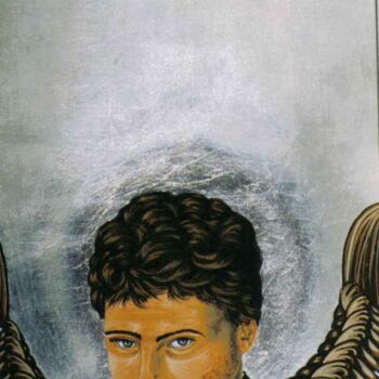 Pintura intitulada "The ANGELS of Thoma…" por Thomai Kontou, Obras de arte originais