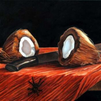 Schilderij getiteld "nature morte" door Thomas Cambois, Origineel Kunstwerk