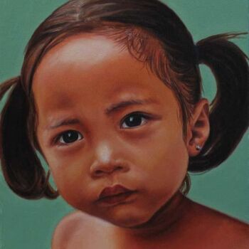 Painting titled "KID" by Thomas Cambois, Original Artwork