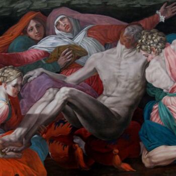 Peinture intitulée "La Pieta de Rosso F…" par Thomas Cambois, Œuvre d'art originale