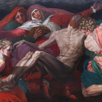 Pittura intitolato "LaPieta.jpg" da Thomas Cambois, Opera d'arte originale