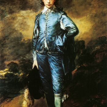 Painting titled "L'Enfant bleu" by Thomas Gainsborough, Original Artwork, Oil
