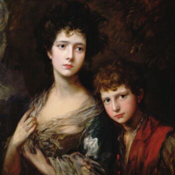 绘画 标题为“Elizabeth et Thomas…” 由Thomas Gainsborough, 原创艺术品, 油