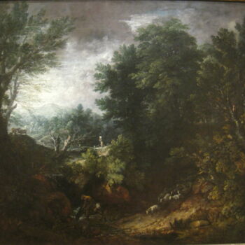 Painting titled "Un grand Paysage" by Thomas Gainsborough, Original Artwork, Oil