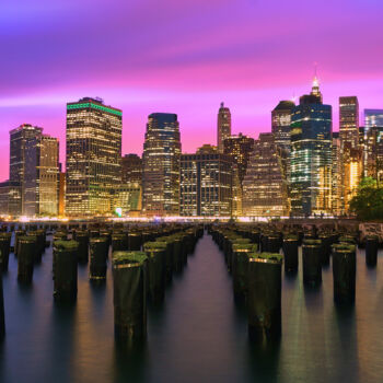 Photographie intitulée "New York city skyli…" par Thomas Jones, Œuvre d'art originale, Photographie numérique