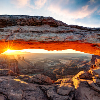 Fotografia intitolato "Grand Canyon arch r…" da Thomas Jones, Opera d'arte originale, Fotografia digitale