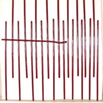 Sculpture intitulée "Blood Lines #1" par Thomas Kite, Œuvre d'art originale, Verre