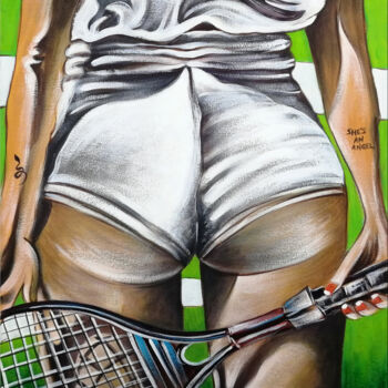Peinture intitulée "Wimbledon #M116" par Thomas Lange, Œuvre d'art originale, Huile Monté sur Châssis en bois