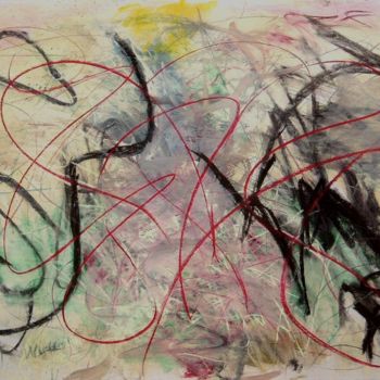 Peinture intitulée "Abstract on Paper #…" par Thomas Pierce Mudd, Œuvre d'art originale